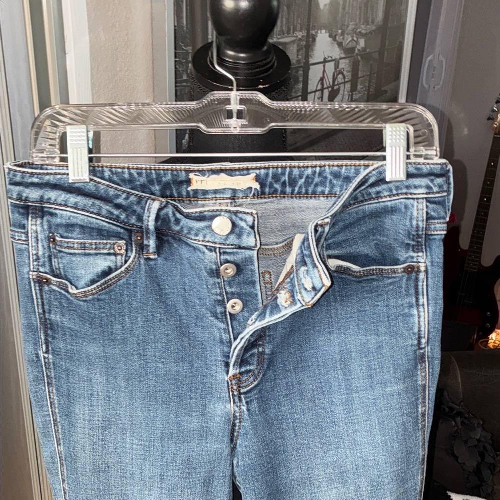 Free People Women's Jeans Button Fly